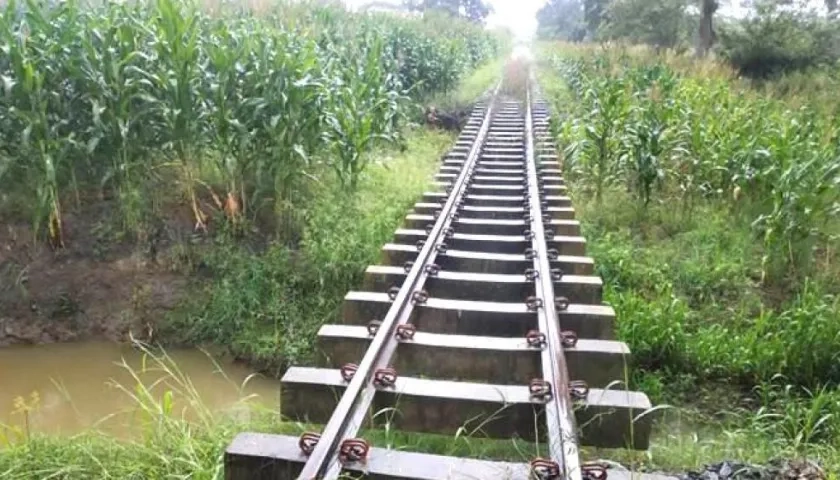 Actualmente, la vía férrea se encuentra en muy mal estado.