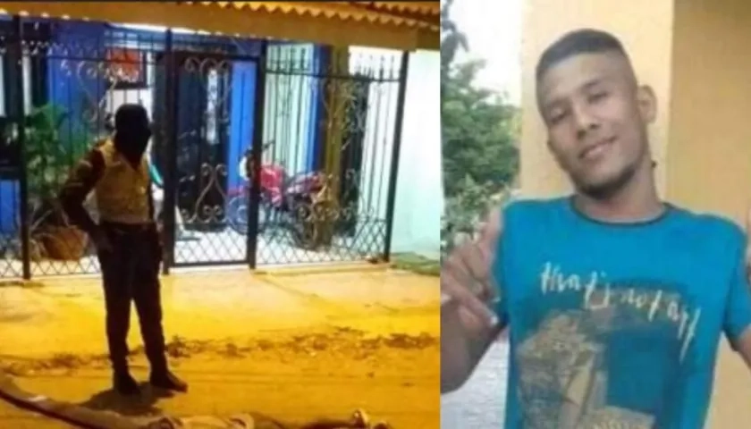 Carlos José Polo fue atacado a bala en esta calle de Sabanalarga.