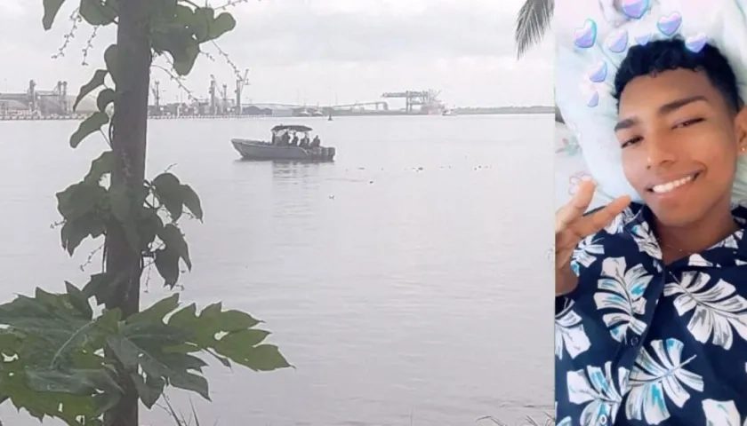 Jean Carlos Masco Suárez desapareció en esta zona del río Magdalena.