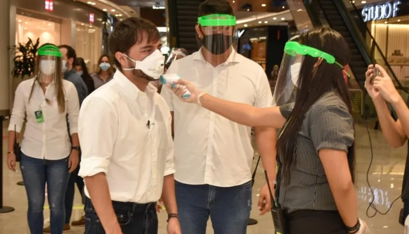 El Alcalde de Barranquilla, Jaime Pumarejo.