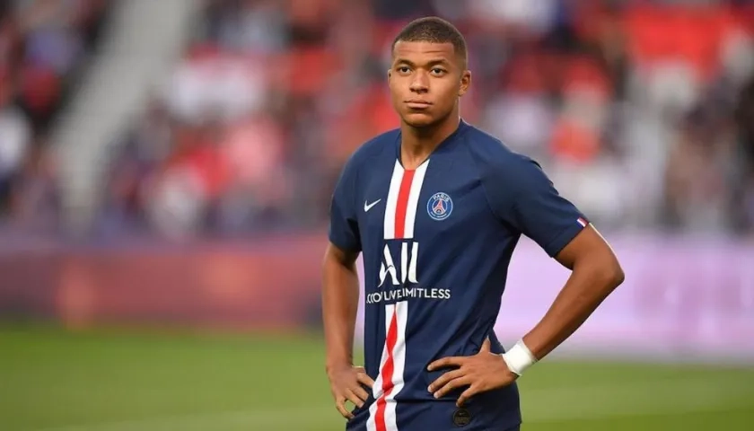 El francés Kylian Mbappé, delantero del París Saint Germain.