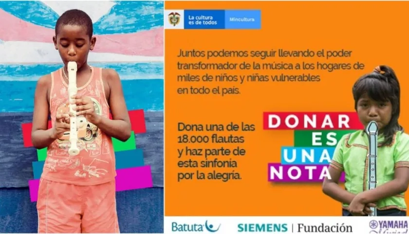 Campaña está orientada a fortalecer el programa 'Música para la reconciliación'.