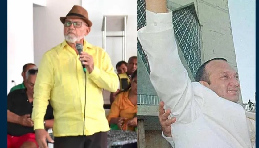 Los exalcaldes Bernardo Hoyos Montoya y Guillermo Hoenigsberg.