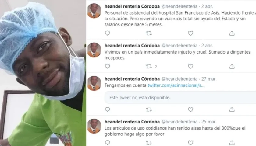 Heandel Rentería Córdoba y sus denuncias.