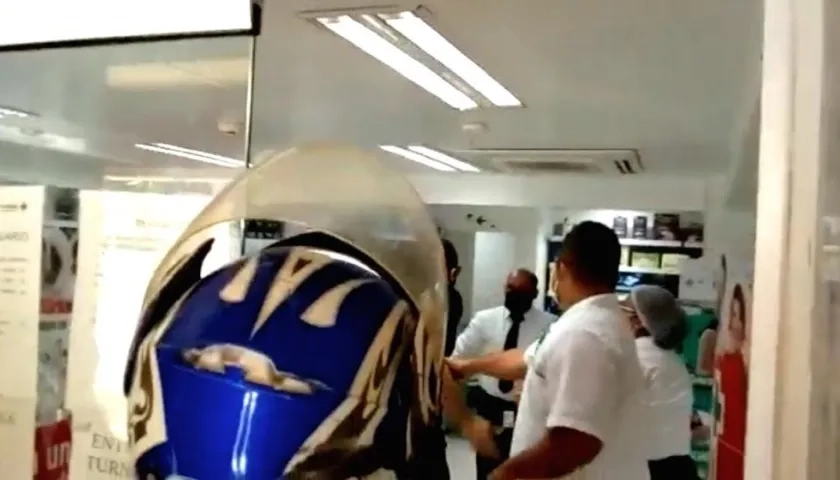 Momento de la agresión.