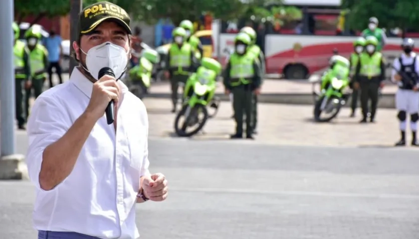 El Alcalde de Barranquilla, Jaime Pumarejo.