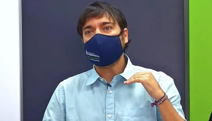 El Alcalde de Barranquilla, Jaime Pumarejo.