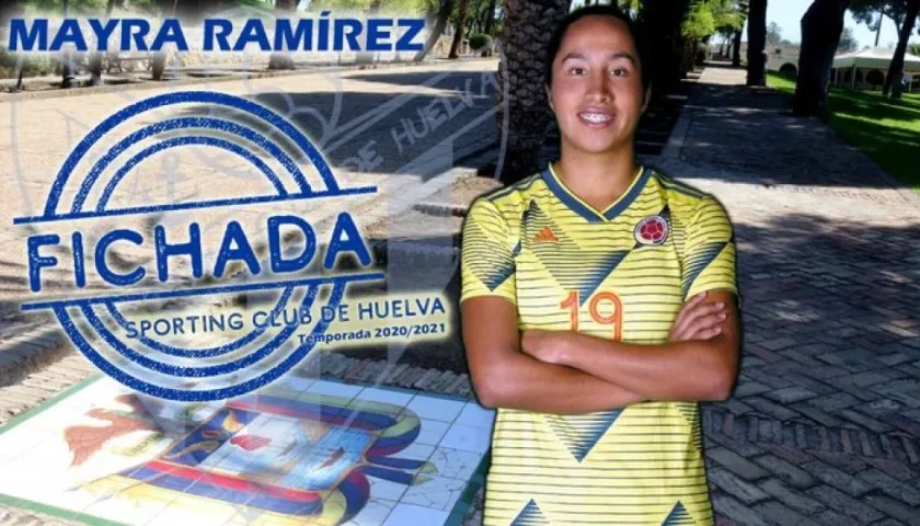 Delantera colombiana Mayra Tatiana Ramírez.