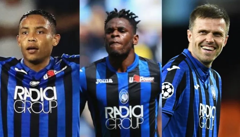 Luis Muriel, Duván Zapata y Josip Ilicic.