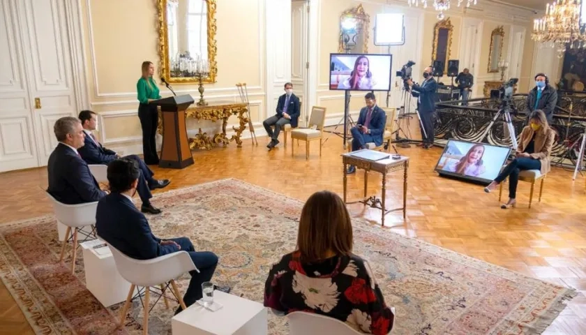 Reunión en la Casa de Nariño.