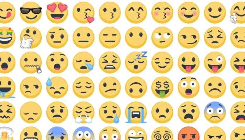 Algunos de los emojis más usados en el mundo.