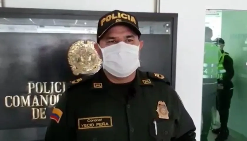 Coronel Yecid Peña, comandante operativo de la Policía Metropolitana.