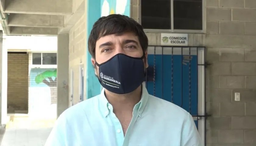 El Alcalde de Barranquilla, Jaime Pumarejo.