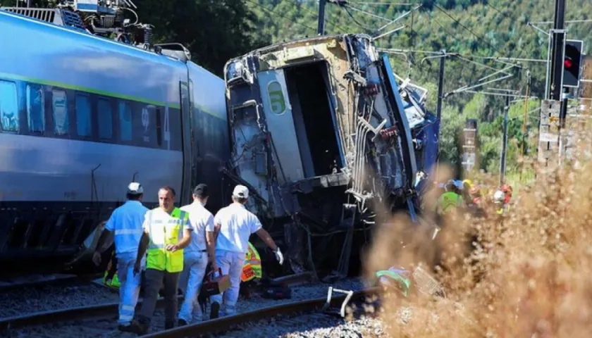 Lugar del accidente en la localidad portuguesa de Soure, en el distrito de Coimbra.