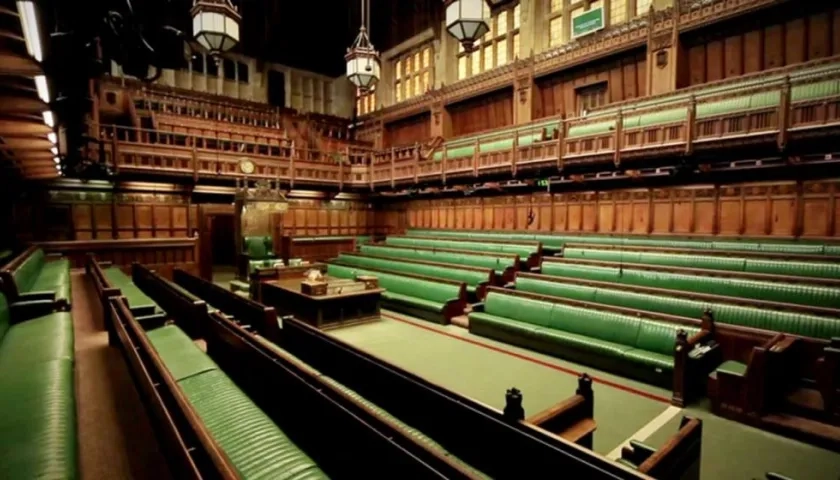 Cámara de los comunes del Reino Unido.