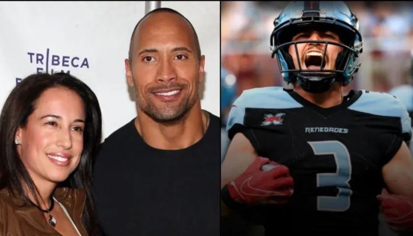 El actor Dwayne Johnson, conocido como 'The Rock', y su exesposa, la empresaria Dany Garcia.