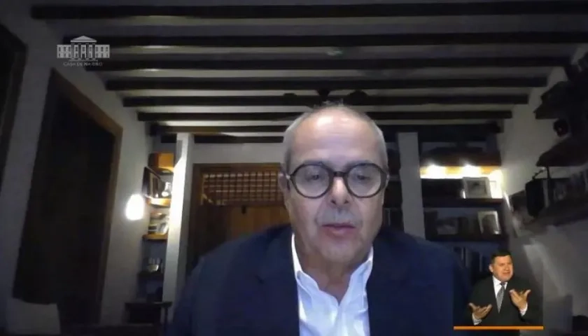 Gabriel Jaramillo, durante el programa presidencial.