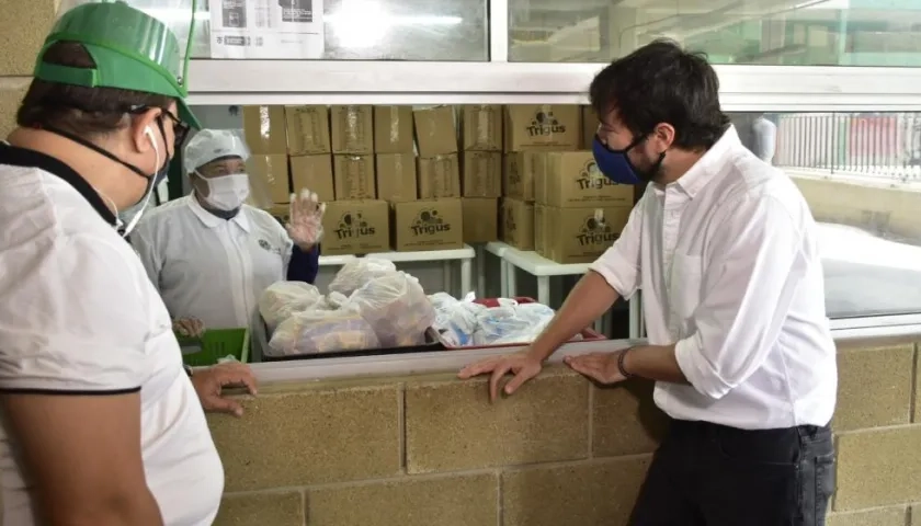 El Alcalde de Barranquilla, Jaime Pumarejo.