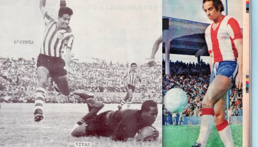 Othón Alberto Dacunha en una jugada y Víctor Ephanor.