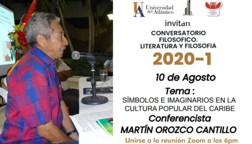 Martín Orozco, invitado de hoy al Conversatorio filosófico: literatura y filosofía.