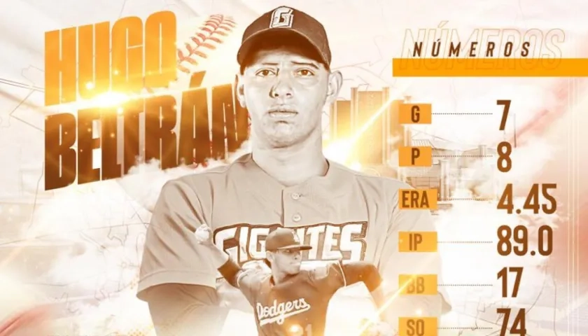 Hugo Beltrán es refuerzo para los Gigantes de Barranquilla.