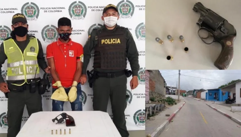 Yeison Javier Heredia De La Cruz y lugar de los hechos.