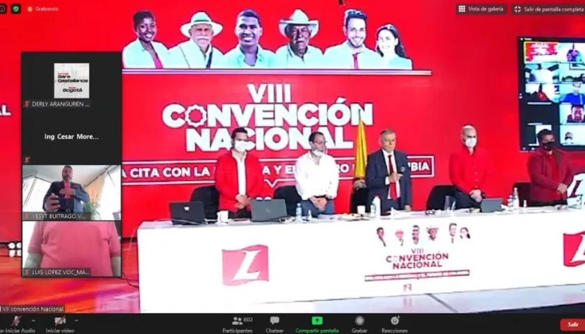 Instalación de la Convención Liberal.