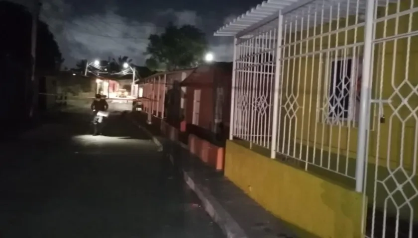 Sector del barrio La Esmeralda donde ocurrió el crimen.