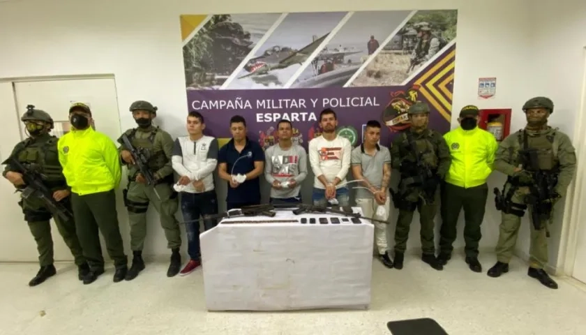 Alias Brayan y otros cuatro capturados.