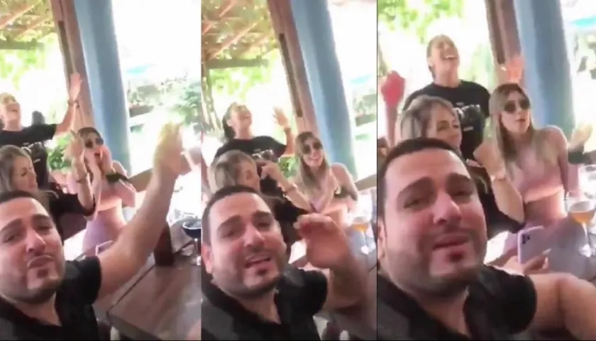 El Viceministro de Salud de Paraguay en plena parranda.