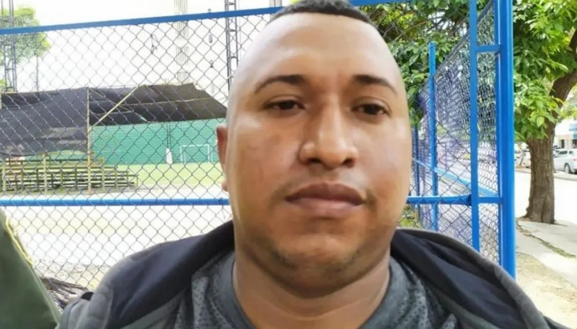 Stevenson Pacheco Borrero tras ser capturado en la calle 72 con carrera 56.