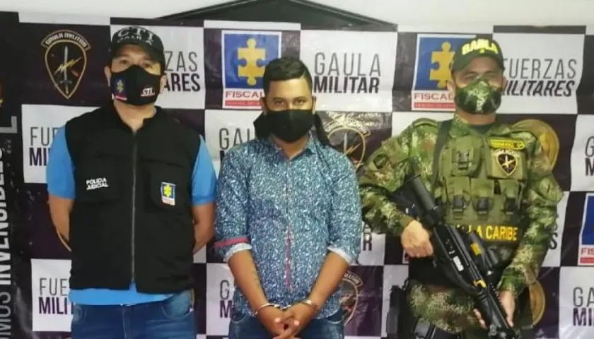 Kevin Alberto Calderón Padilla, capturado por extorsión. 