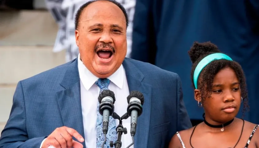 El activista de derechos civiles Martin Luther King III.