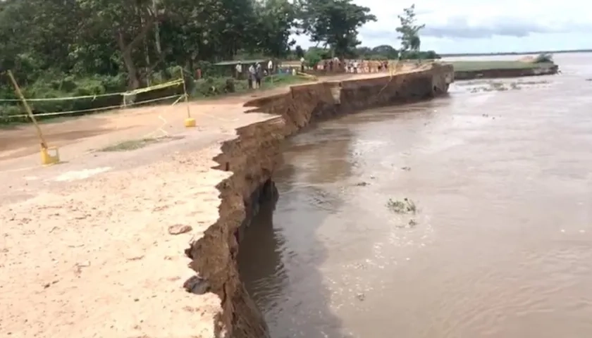 La zona de la emergencia.