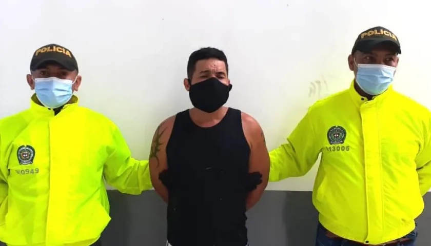 El capturado Henner Enrique Ardila Arroyo.