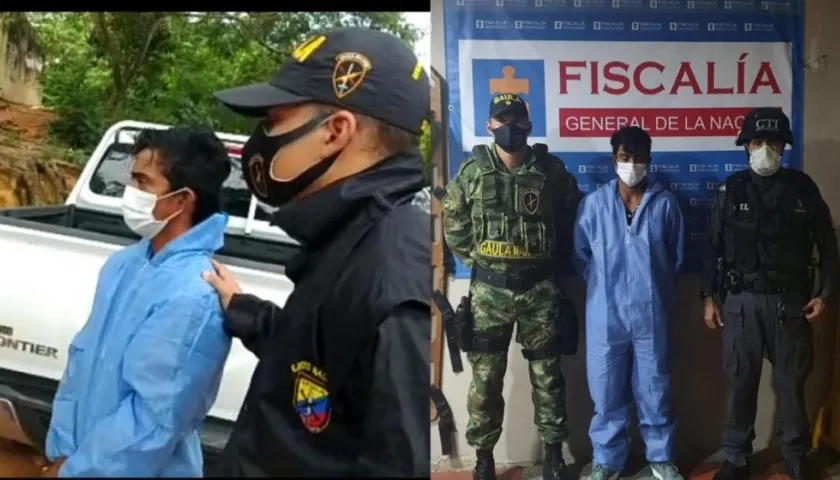  Carlos Daniel Moreno Narváez, capturado por el Ejército y la Fiscalía.