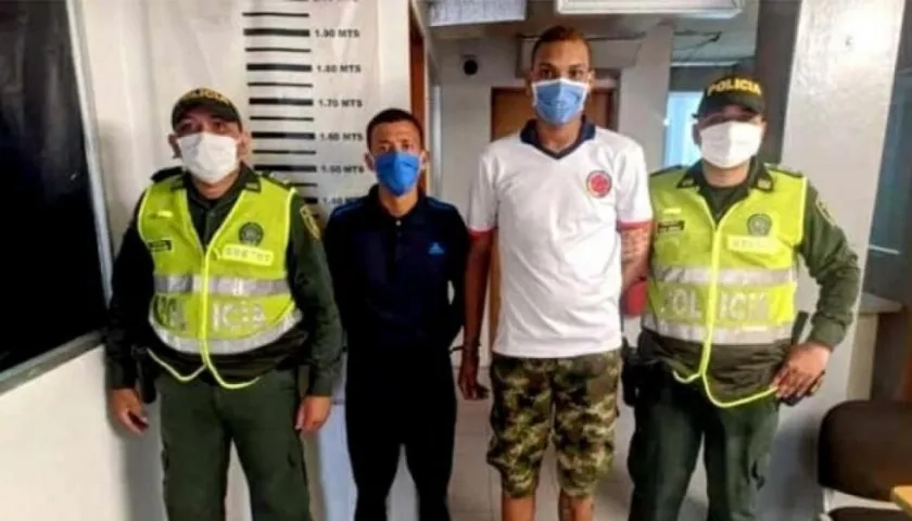 Iván Andrés Borrero Oyola, alias ‘Gato Negro’, y Steven Alberto Durán Bornacelly, alias ‘Papayita’.