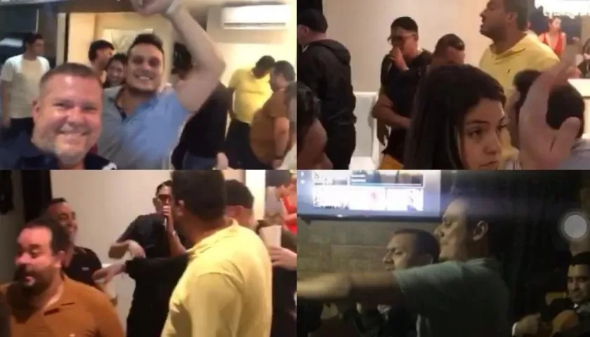 Imágenes de la 'Covid-fiesta'.