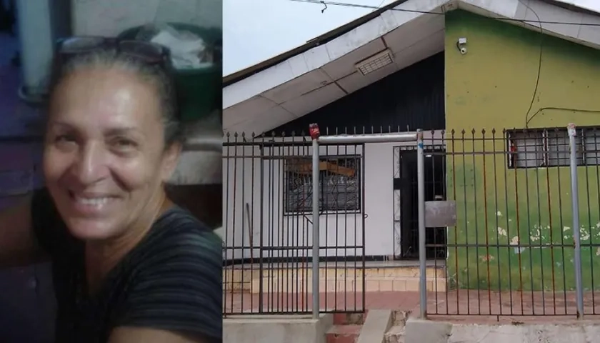 Cielo Payares y la casa donde vivía en Barranquilla