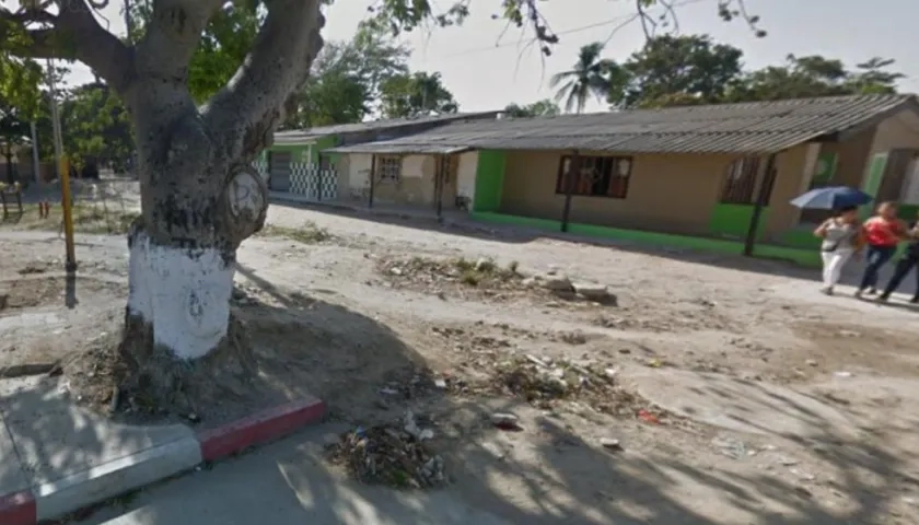 Sector del barrio Cachimbero donde ocurrió el crimen. 