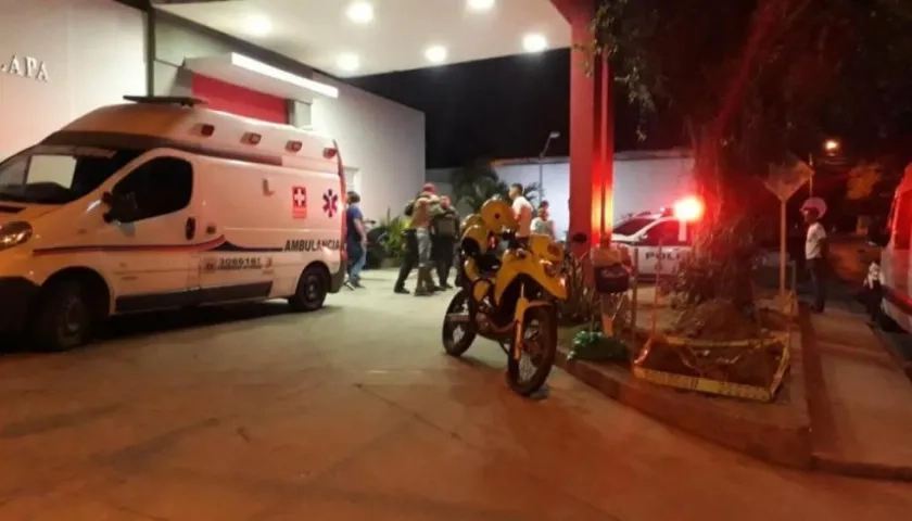 El menor de edad fue llevado en primera instancia al Hospital de Galapa.