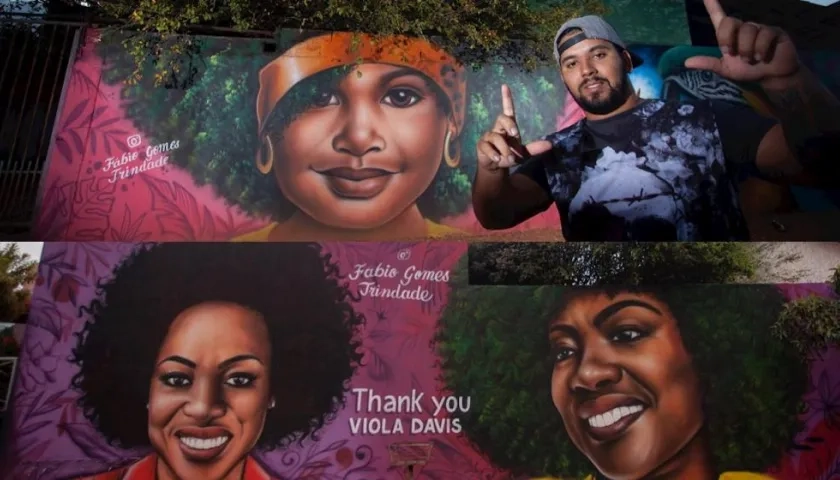 El grafitero Fabio Acosta Gomes.