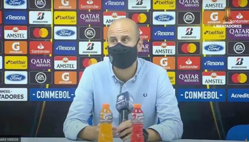 Miguel Ángel Ramírez, DT de Independiente del Valle.