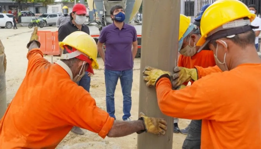 El Alcalde de Barranquilla, Jaime Pumarejo.