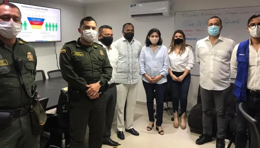 Encuentro para la firma del convenio.