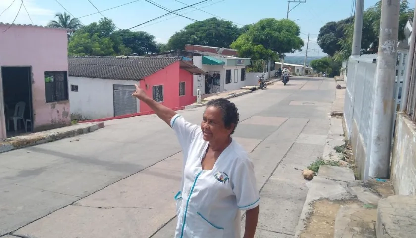 Elvira Cano, líder del barrio Carlos Meisel.