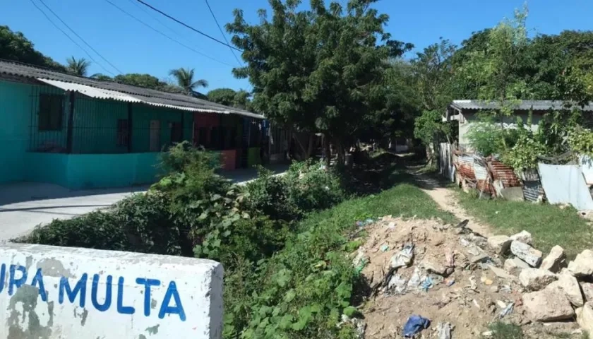 Sector de los hechos en el barrio La Manga de Barranquilla.