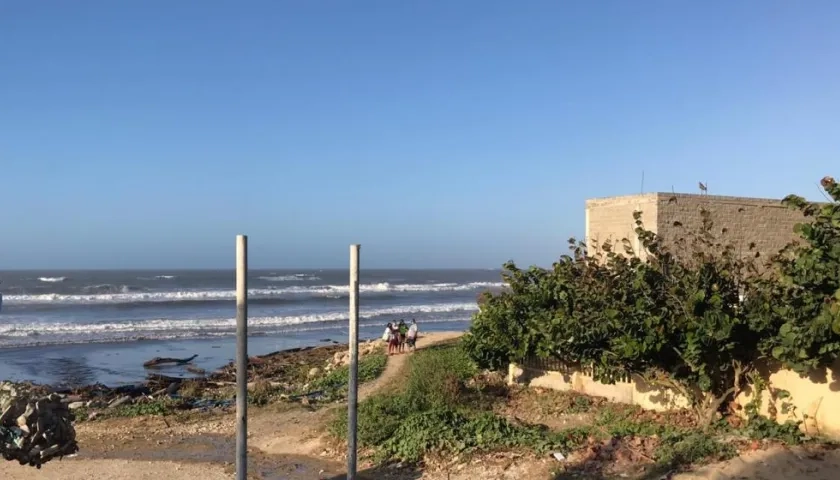 Playa de Salgar donde murió por inmersión un hombre de 44 años.