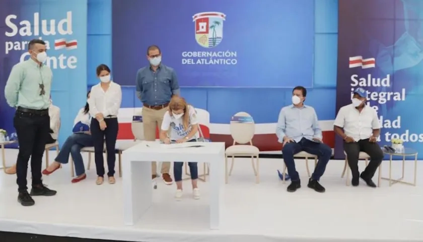 Socialización del plan por parte de la Gobernadora Elsa Noguera.