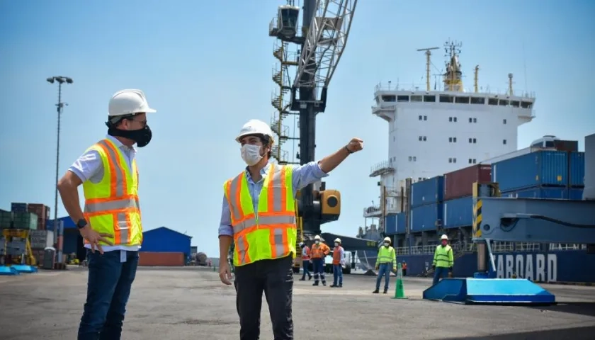 El Alcalde de Barranquilla, Jaime Pumarejo.